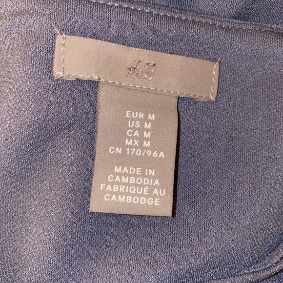 Pigeon Blue H&M Jersey Dress, Size M - Picture 4 of 4